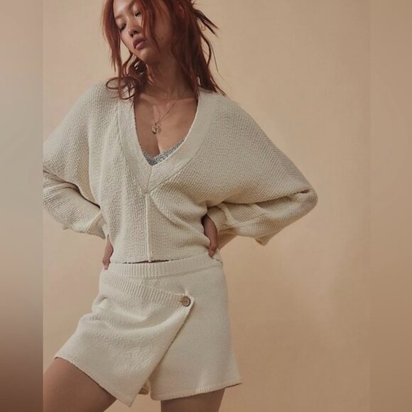 Free People Primavera Skort Sweater Set in Ivory Large NWT - Picture 5 of 10